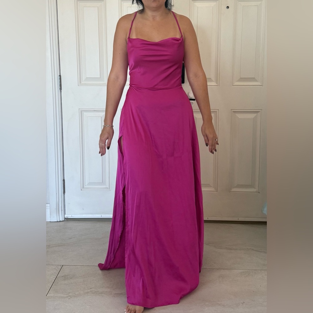 SHEIN Fuchsia Maxi Dress